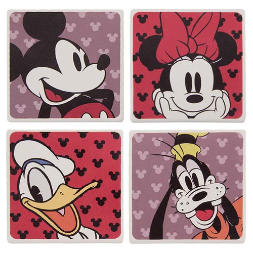 Mickey Mouse and Friends Ceramic Coaster Set